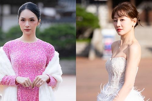 Hương Giang, Hari Won catwalk trong mưa rét ở Hàn Quốc