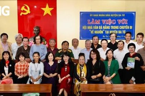 Nhà văn Đà Nẵng tổ chức chuyến thực tế sáng tác tại tỉnh Quảng Ngãi