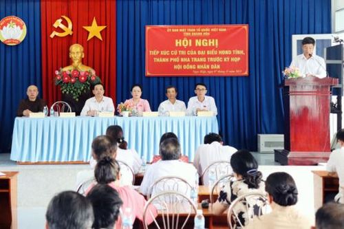 Đại biểu HĐND tỉnh tiếp xúc cử tri xã Vĩnh Trung và phường Ngọc Hiệp, TP. Nha Trang