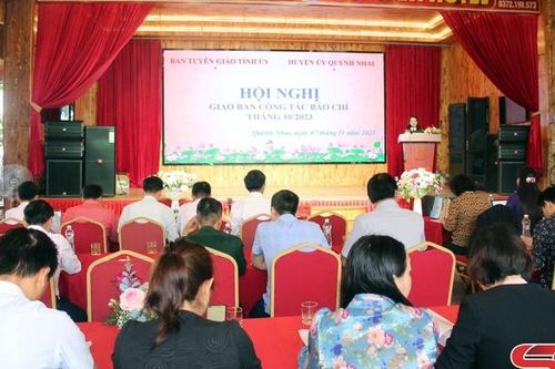 Hội nghị giao ban công tác báo chí tháng 10/2023