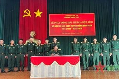 Trung đoàn 726 (Binh đoàn 16) phát động '25 ngày thi đua lập công quyết thắng'