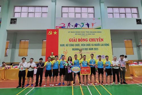 Giải bóng chuyền ngành Giáo dục Quảng Bình năm 2023 để lại nhiều ấn tượng