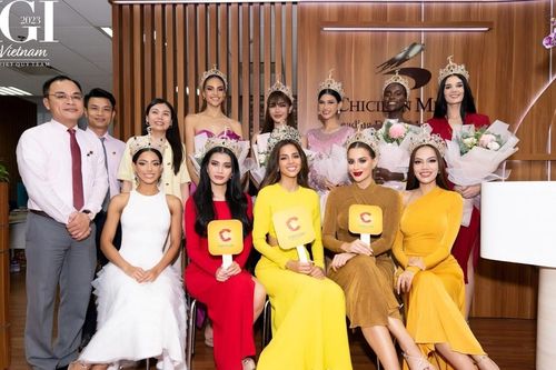 Top 10 Miss Grand International 2023 thăm văn phòng Chicilon Media