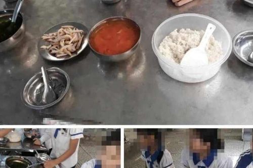 Phụ huynh than 'nhìn suất ăn của con mà thắt lòng', hiệu trưởng nói gì?