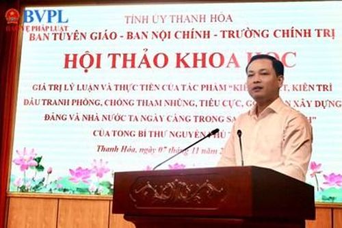 VKSND tỉnh Thanh Hóa tham luận khoa học về giá trị cuốn sách của Tổng Bí thư Nguyễn Phú Trọng