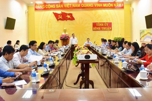 Đoàn công tác Ban Dân vận Trung ương làm việc với tỉnh Bình Thuận