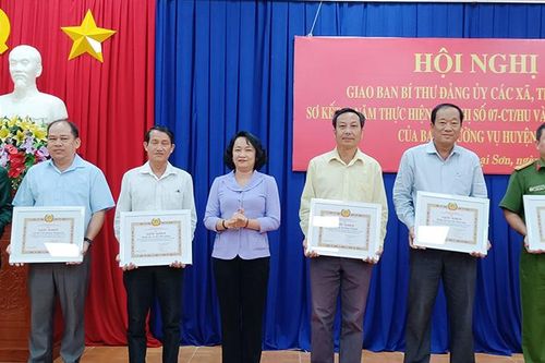Tăng cường công tác quản lý tài nguyên, bảo vệ môi trường và công tác quản lý trật tự xây dựng, trật tự đô thị ở Thoại Sơn