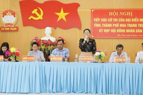 Tiếp xúc cử tri 4 xã, phường TP. Nha Trang