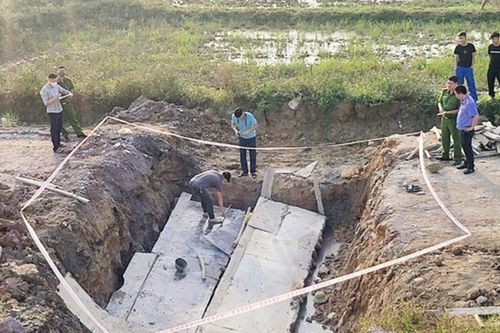 Sập tấm đan đường gom cao tốc Diễn Châu – Bãi Vọt, 2 công nhân thiệt mạng