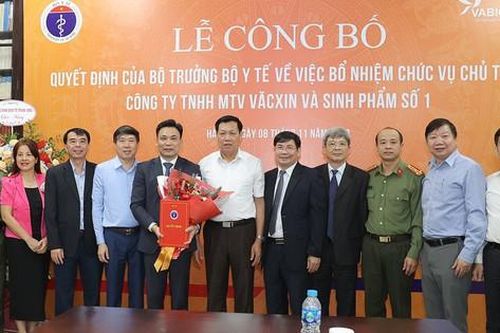 Bộ Y tế điều động, bổ nhiệm Chủ tịch Công ty TNHH một thành viên Vaccine và Sinh phẩm số 1