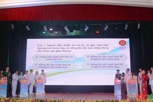 Đoàn Nghi lễ Quân đội tổ chức Hội thi tuyên truyền Ngày Pháp luật Việt Nam