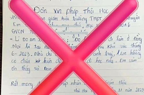 Sự thật lá đơn xin thôi học của nam sinh nhà nghèo, có cha mẹ mất vì tai nạn