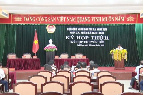 Kỳ họp thứ 11 HĐND thị xã Nghi Sơn khóa XX xem xét, quyết nghị các nội dung quan trọng