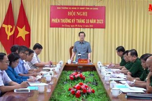Bí thư Tỉnh ủy An Giang Lê Hồng Quang: Đảng ủy Bộ đội Biên phòng tỉnh An Giang tập trung bảo vệ chủ quyền lãnh thổ, bảo đảm an ninh biên giới