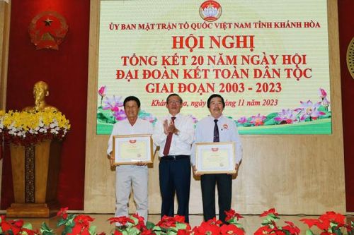 UBMTTQ Việt Nam tỉnh Khánh Hòa: Tổng kết 20 năm Ngày hội Đại đoàn kết toàn dân tộc