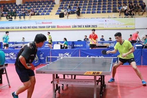 Giải bóng bàn tranh Cúp Báo Hànôịmới 2023: Sôi nổi các trận tranh tài