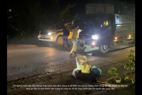 Khởi tố tài xế xe tải chống người thi hành công vụ