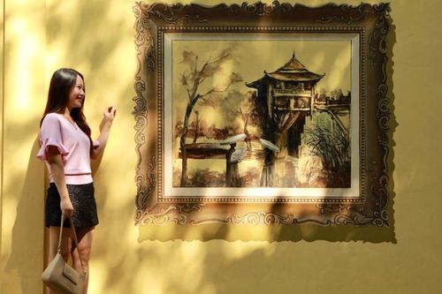 Hà Nội xưa qua tranh bích họa 3D tại trường THPT Phan Đình Phùng