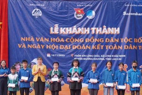 Khánh thành Nhà Văn hóa Cộng đồng dân tộc Bố Y tại Lào Cai