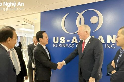 Đoàn công tác tỉnh Nghệ An làm việc với Hội đồng Kinh doanh Hoa Kỳ - ASEAN