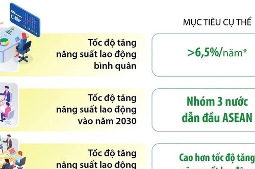 Phấn đấu nằm trong nhóm dẫn đầu ASEAN về tăng năng suất lao động