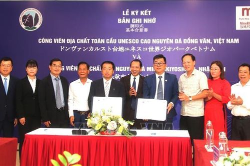 Hợp tác giữa hai Công viên Địa chất toàn cầu