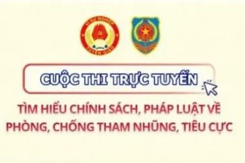 Thi trắc nghiệm trực tuyến tìm hiểu chính sách, pháp luật về phòng, chống tham nhũng, tiêu cực