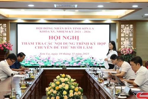 Thẩm tra các nội dung trình Kỳ họp chuyên đề HĐND tỉnh