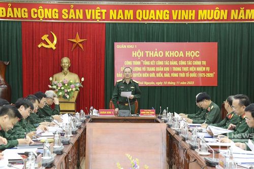Quân khu 1: Hội thảo khoa học công trình 'Tổng kết công tác Đảng, công tác chính trị'