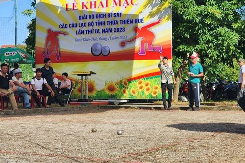 Khởi tranh Giải vô địch bi sắt các CLB tỉnh Thừa Thiên Huế năm 2023