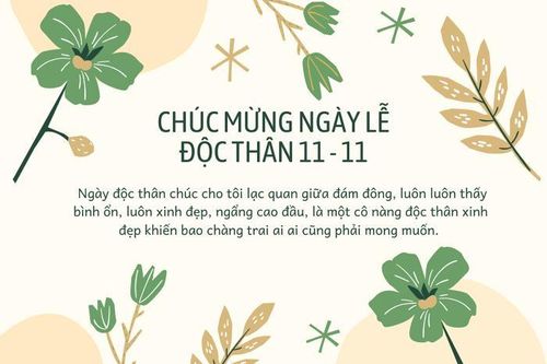 Lời chúc ngày Lễ Độc thân 11/11