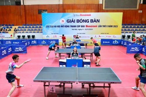 Giải bóng bàn tranh cúp Báo Hànôịmới lần thứ X:Các tuyển thủ quốc gia gây ấn tượng
