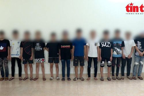 Công an Bắc Ninh tạm giữ 2 nhóm đối tượng rượt đuổi nhau trên đường