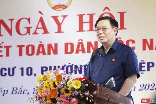 Chủ tịch Quốc hội Vương Đình Huệ dự Ngày hội Đại Đoàn kết toàn Dân tộc ở Đà Nẵng