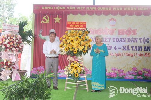 Nhiều hoạt động tại Ngày hội Đại đoàn kết toàn dân tộc ở ấp 4, xã Tam An