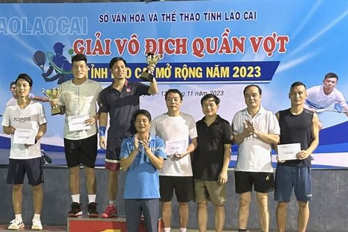 Bế mạc Giải vô địch quần vợt tỉnh Lào Cai mở rộng năm 2023