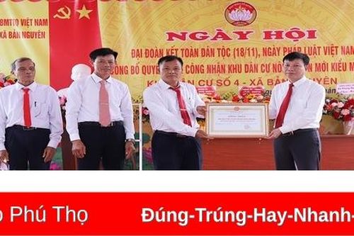 Ngày hội Đại đoàn kết tại khu dân cư nông thôn mới kiểu mẫu