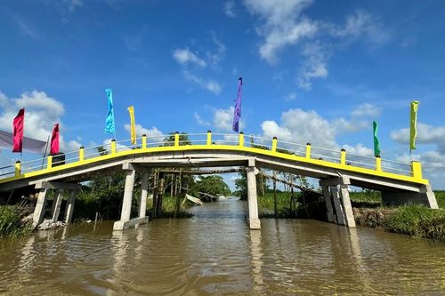 Hội Từ thiện chùa Tường Nguyên khánh thành 3 cây cầu bê-tông nông thôn tại tỉnh Trà Vinh