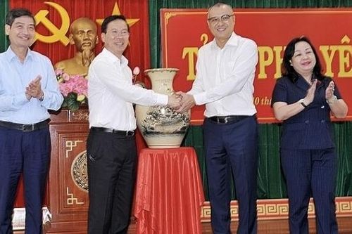 Chủ tịch nước Võ Văn Thưởng làm việc với Ban Thường vụ Tỉnh ủy Phú Yên
