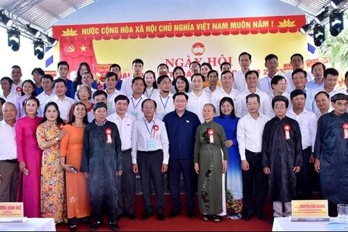 Chủ tịch Quốc hội Vương Đình Huệ dự Ngày hội Đại đoàn kết toàn dân tộc tại TP. Đà Nẵng