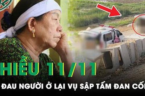 Vợ khóc nghẹn trước tin chồng bị bê tông đè tử vong trong vụ sập tấm đan cống