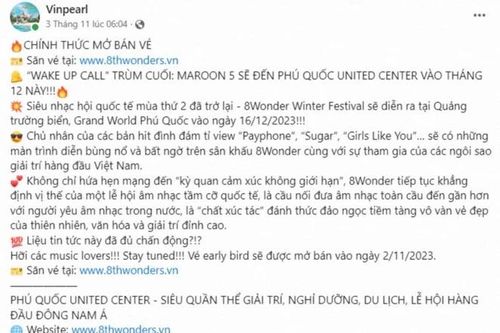 Công an Hà Nội cảnh báo web, fanpage mạo danh bán vé siêu nhạc hội Quốc tế