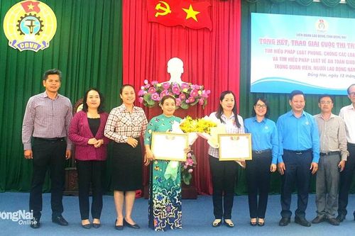 Trao giải Cuộc thi trực tuyến tìm hiểu pháp luật phòng chống tội phạm và An toàn giao thông