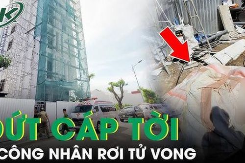 Đứt cáp tời công trình tòa nhà 7 tầng khiến 3 công nhân tử vong