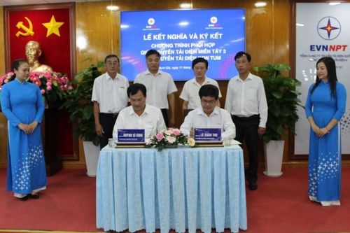 Truyền tải điện miền Tây 3 và Truyền tải điện Kon Tum ký kết chương trình phối hợp