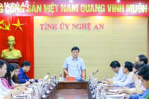 Thường trực Tỉnh ủy Nghệ An giao ban khối Nội chính