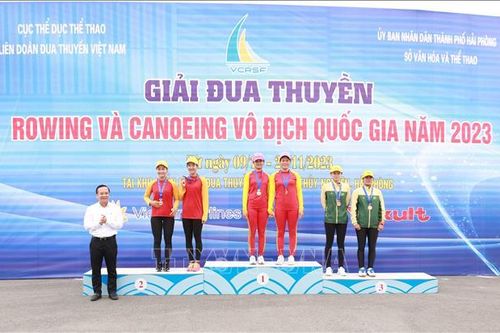 Khai mạc Giải đua thuyền Rowing và Canoing Vô địch quốc gia 2023