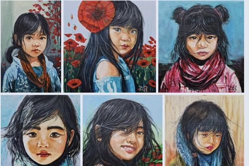 Triển lãm tranh gây quỹ hỗ trợ học sinh nghèo vùng cao