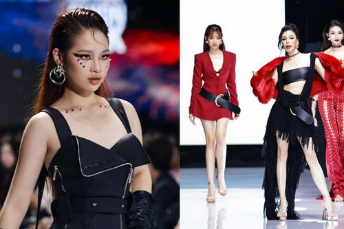 Khoe đôi chân catwalk ngày càng 'bén', Bảo Hà tự tin sải bước cùng đàn chị Hồ Quỳnh Hương, Hương Giang