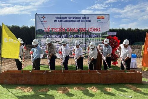 Triển khai thi công dự án Trạm biến áp 500kV Bình Dương 1